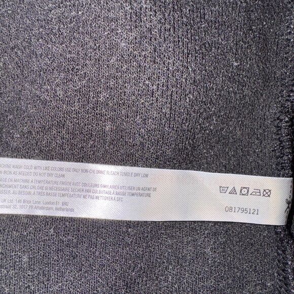 Free People FP Movement Size Large Women's Black/Grey Tunic Top Mock neck - Picture 9 of 11